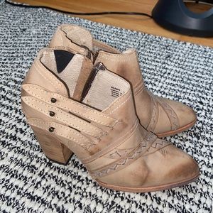 Freebird Tan Leather Booties